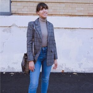 Everlane Plaid Women's Wool Blazer